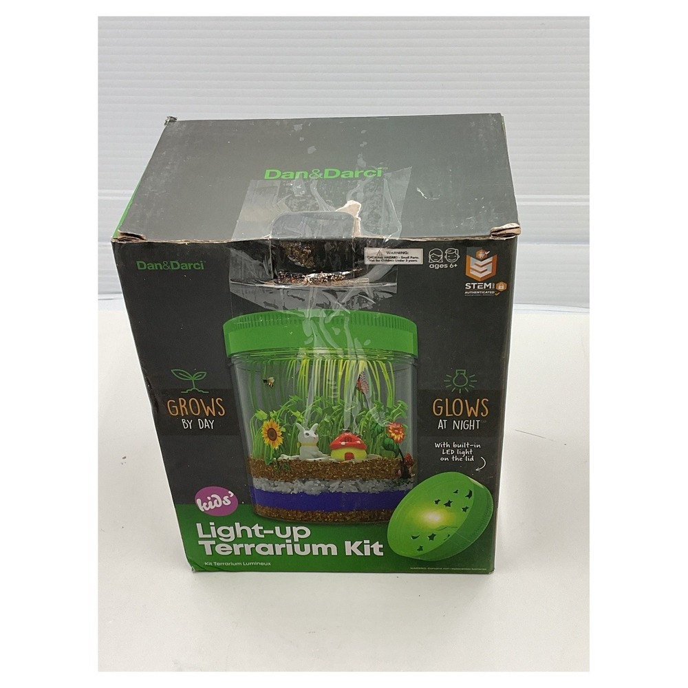 Dan & Darci Light-Up Terrarium‎ Kit for Kids with LED